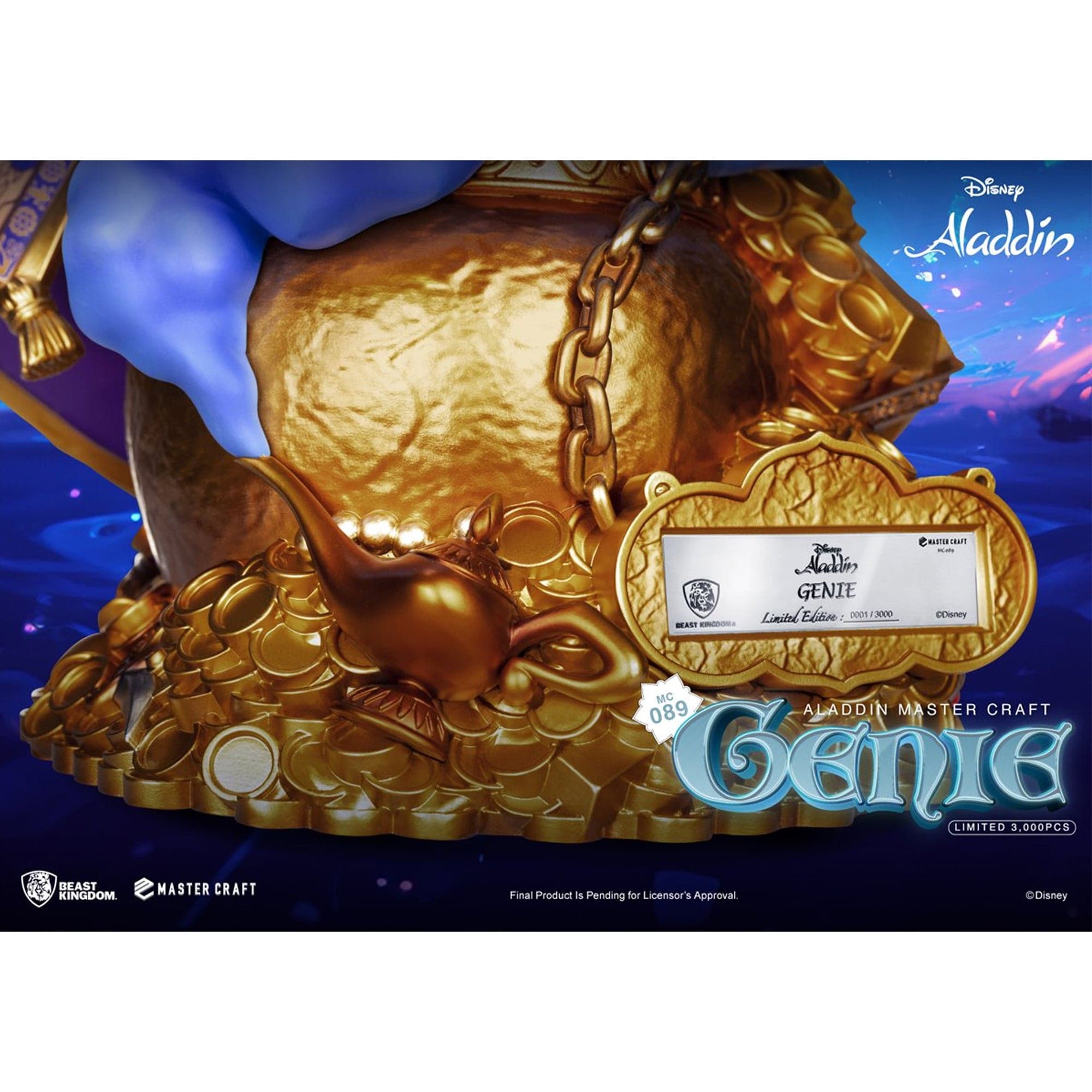 Disney Aladdin Genie Master Craft Resin Statue by Beast Kingdom