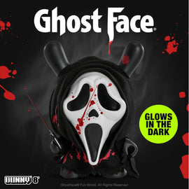 Ghost Face 8" Dunny Glow-in-the-Dark Vinyl Art Figure - Bloody Edition by Kidrobot