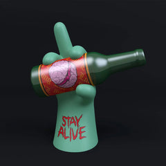 iDefy Zombie Version 8 inch Vinyl Figure by Abell Octavon x Pobber Toys