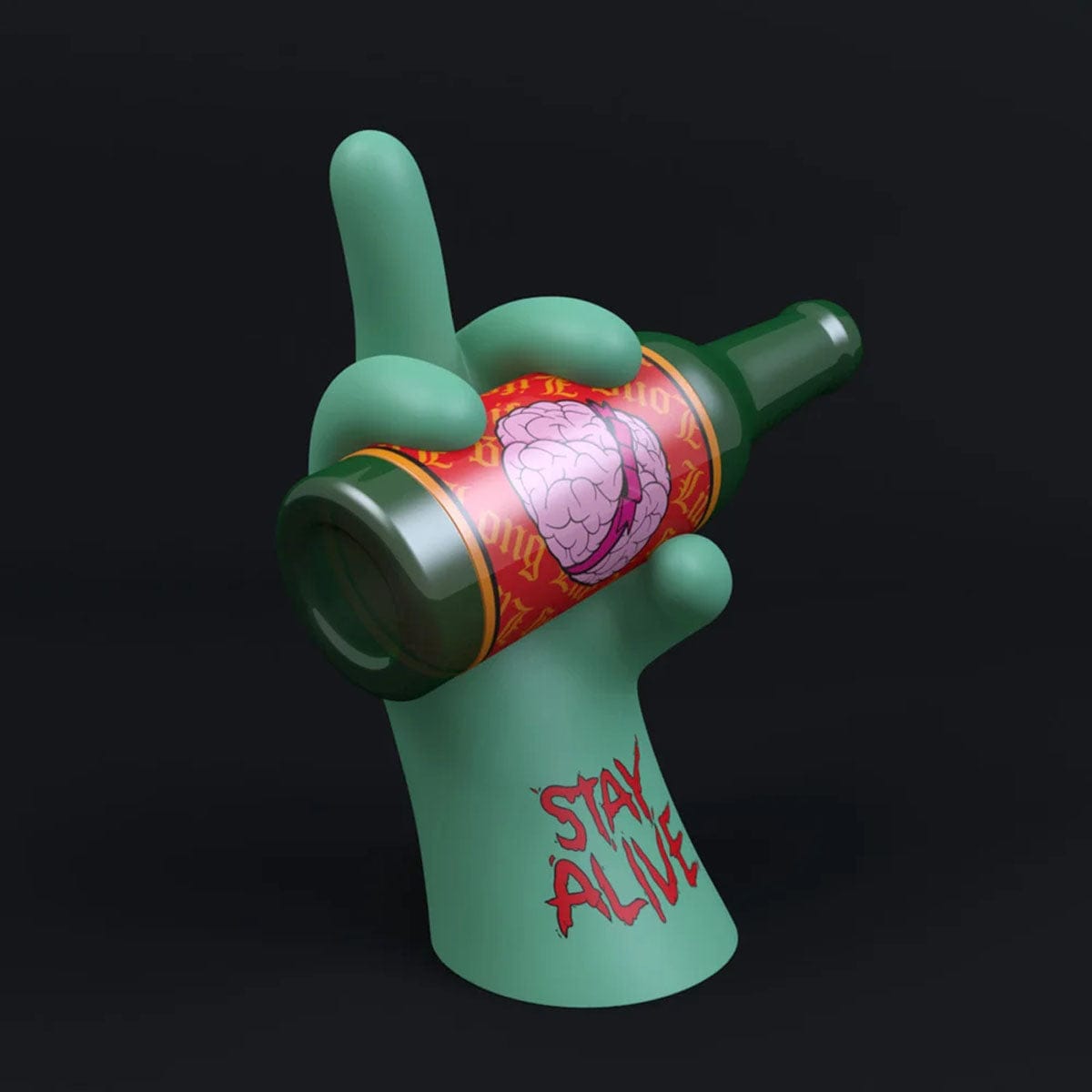 iDefy Zombie Version 8 inch Vinyl Figure by Abell Octavon x Pobber Toys