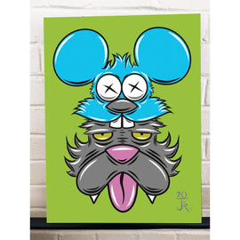 Mouse Ears Itchy & Scratchy Gallery Wrapped Canvas Print 8x10