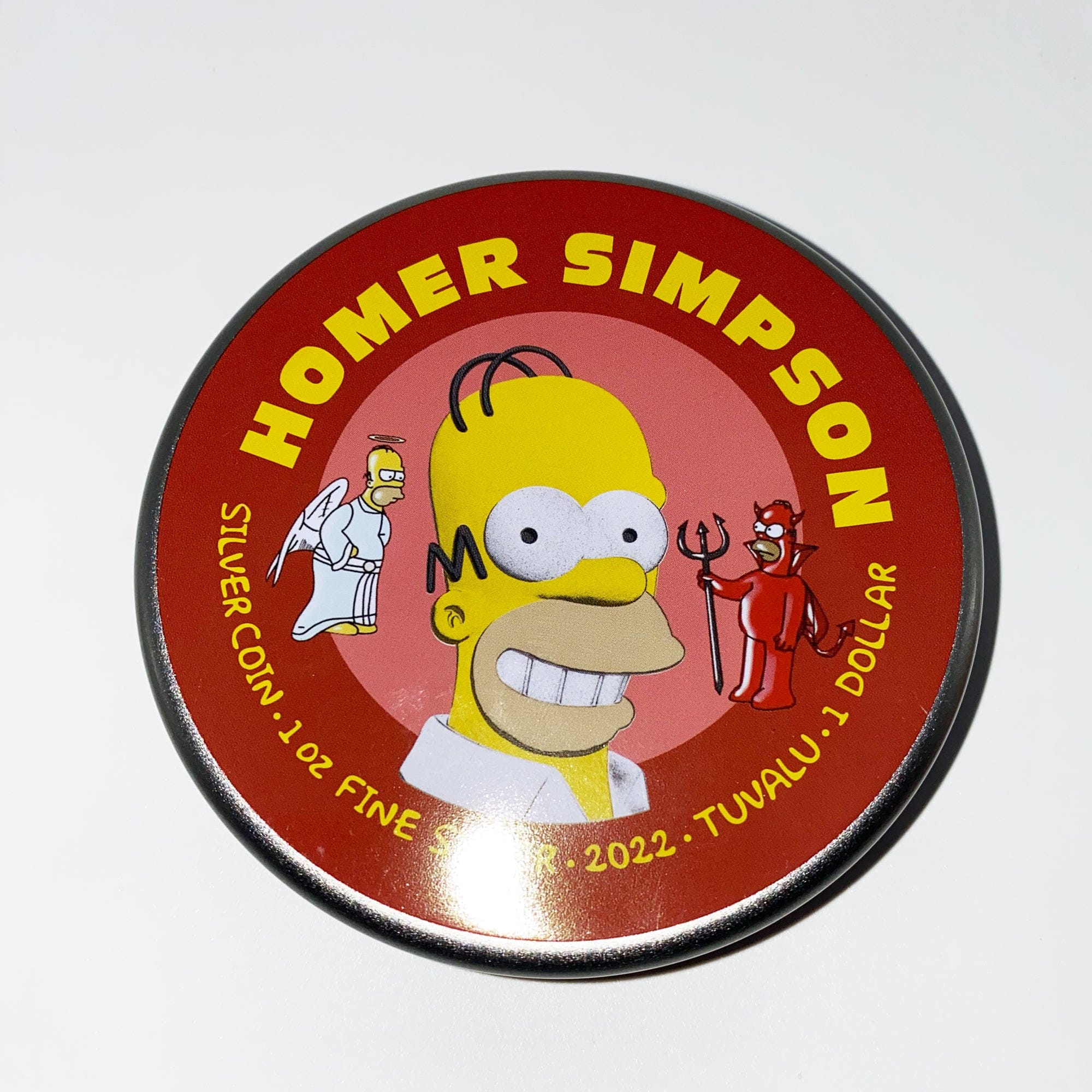 Homer Simpson 1 oz Fine Silver Coin The Simpsons JVP Limited Mintage 100
