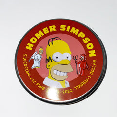 Homer Simpson 1 oz Fine Silver Coin The Simpsons JVP Limited Mintage 100