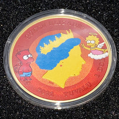 Homer Simpson 1 oz Fine Silver Coin The Simpsons JVP Limited Mintage 100