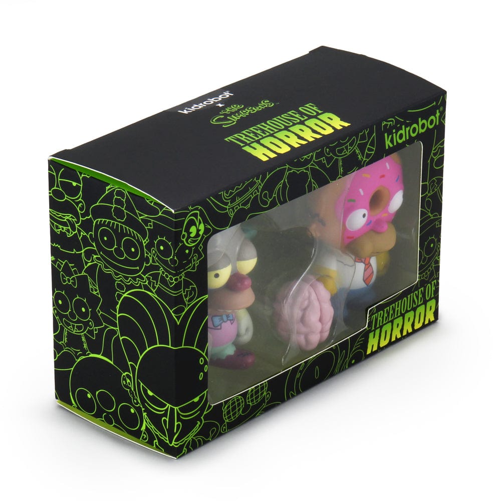 Donut Homer & Krusty the Clown Zombie - Treehouse of Horror Simpsons Kidrobot - IamRetro Exclusive