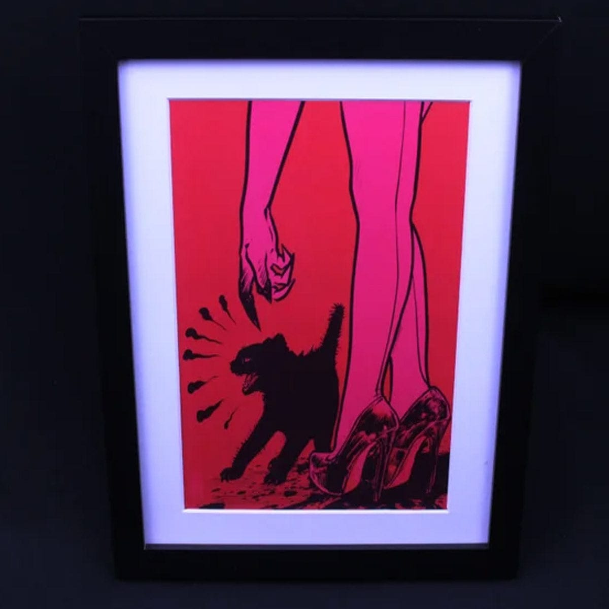 'Kitty' Lithograph Print Signed by Godmachine