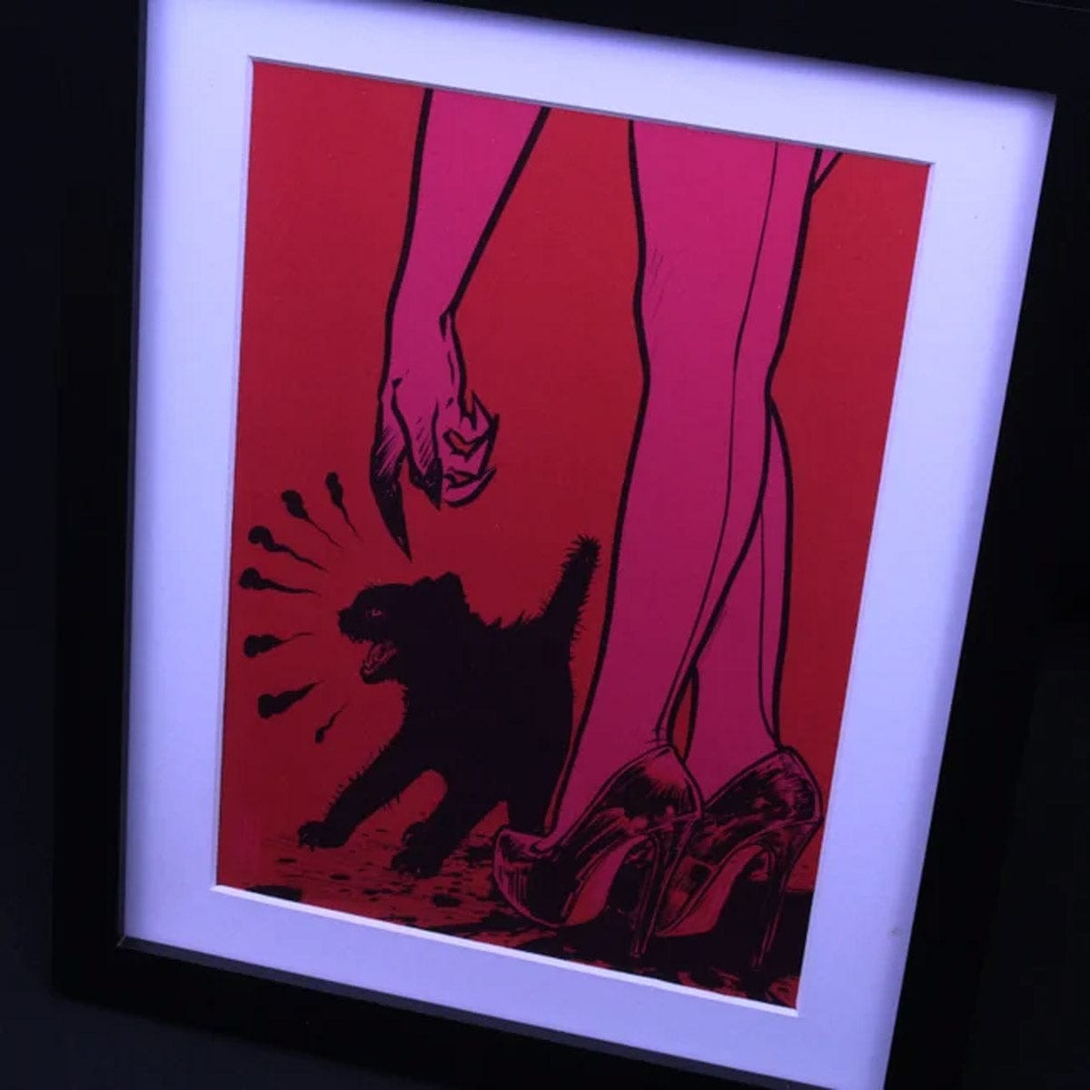 'Kitty' Lithograph Print Signed by Godmachine