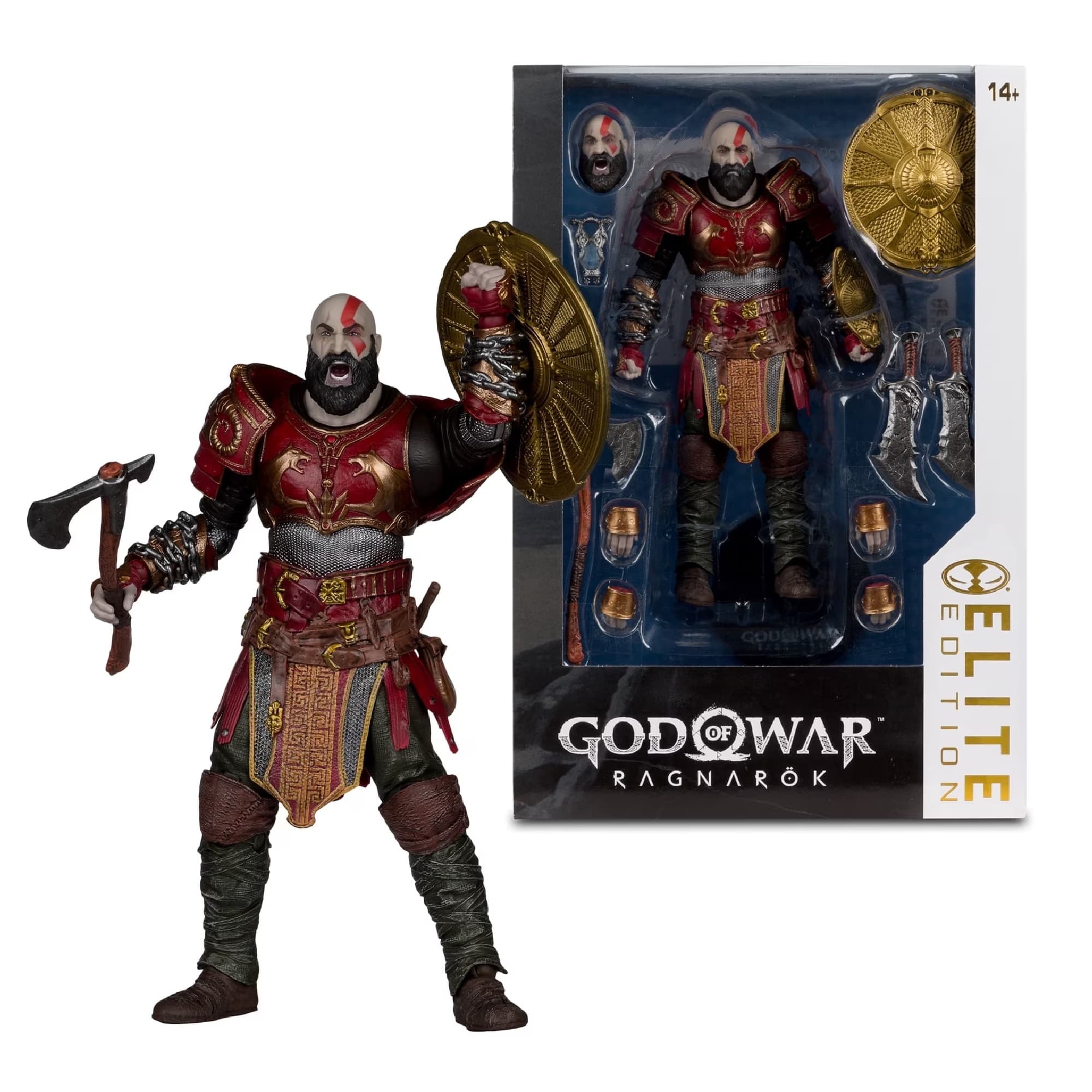 Kratos - God of War Ragnarök 7-Inch Deluxe Action Figure McFarlane Elite Edition #12