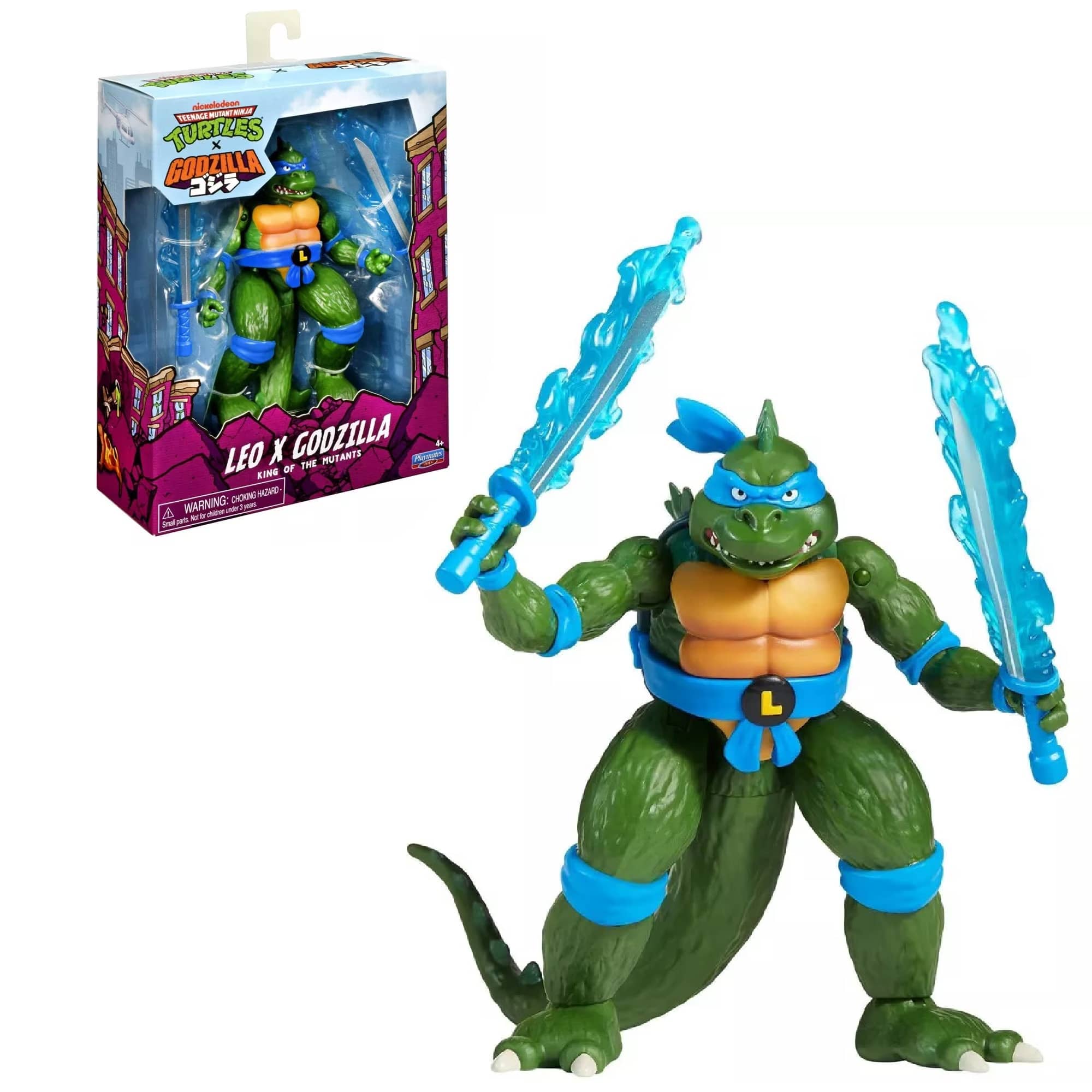 Godzilla Leo - TMNT x Godzilla Action Figure with Accessories by Playmates Toys