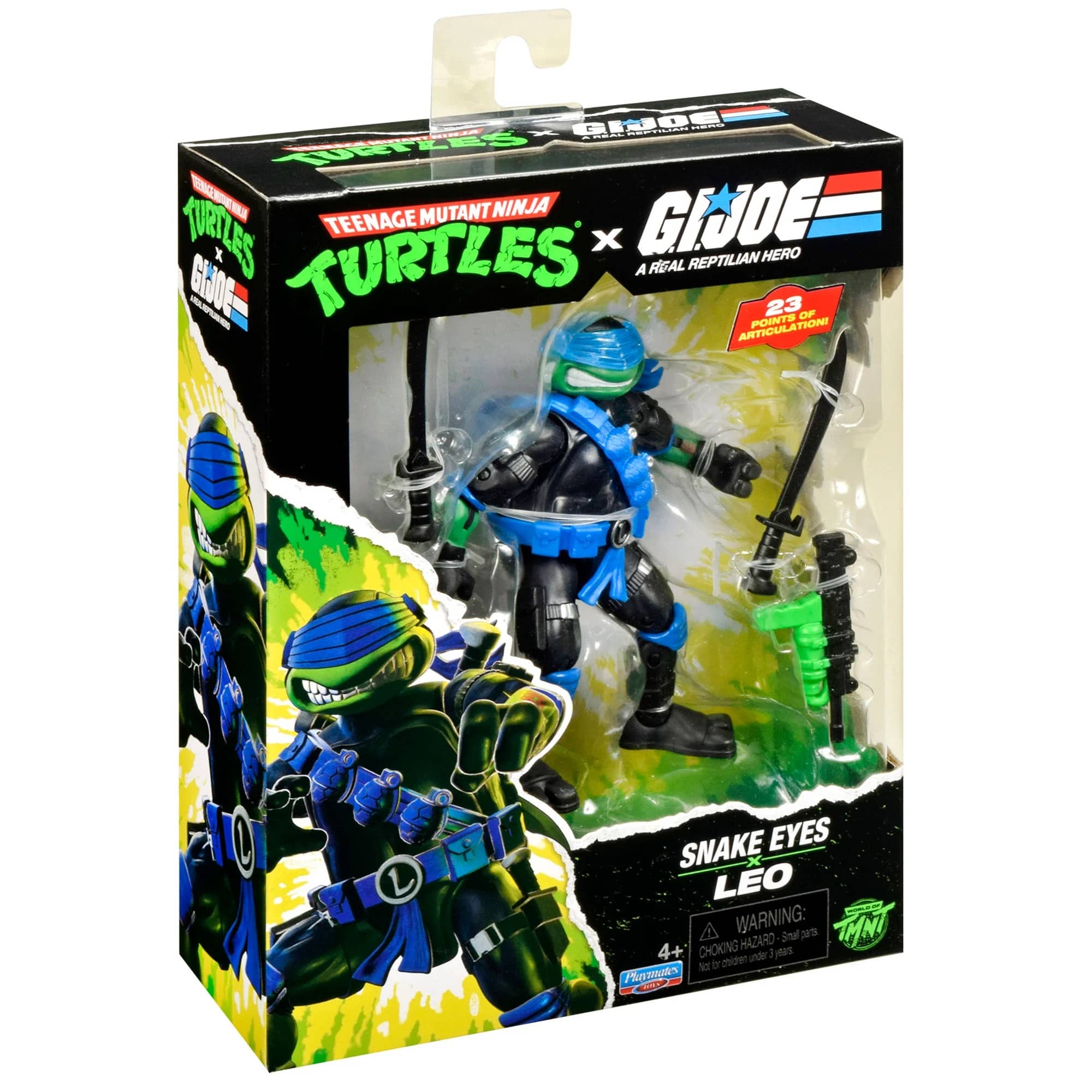 Leonardo as Snake Eyes - TMNT x G.I. Joe Action Figure with Accessories by Playmates Toys