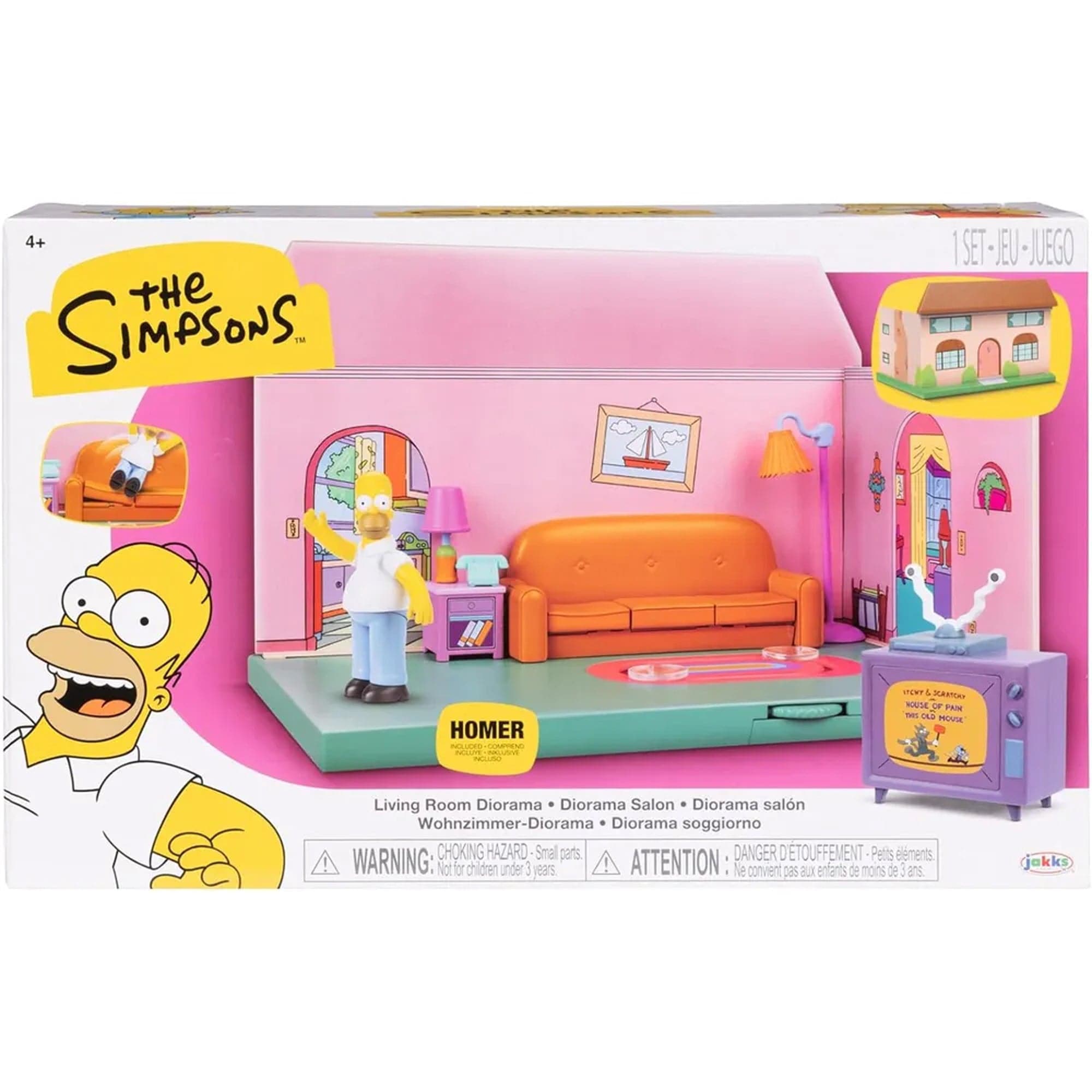 The Simpsons Living Room Diorama Playset by Jakks Pacific
