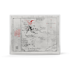 THE HOBBIT - Thorin's Map and Key 3/4 oz Silver Coin + 5 g Silver Foil Set by Agoro