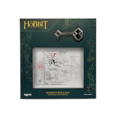 THE HOBBIT - Thorin's Map and Key 3/4 oz Silver Coin + 5 g Silver Foil Set by Agoro