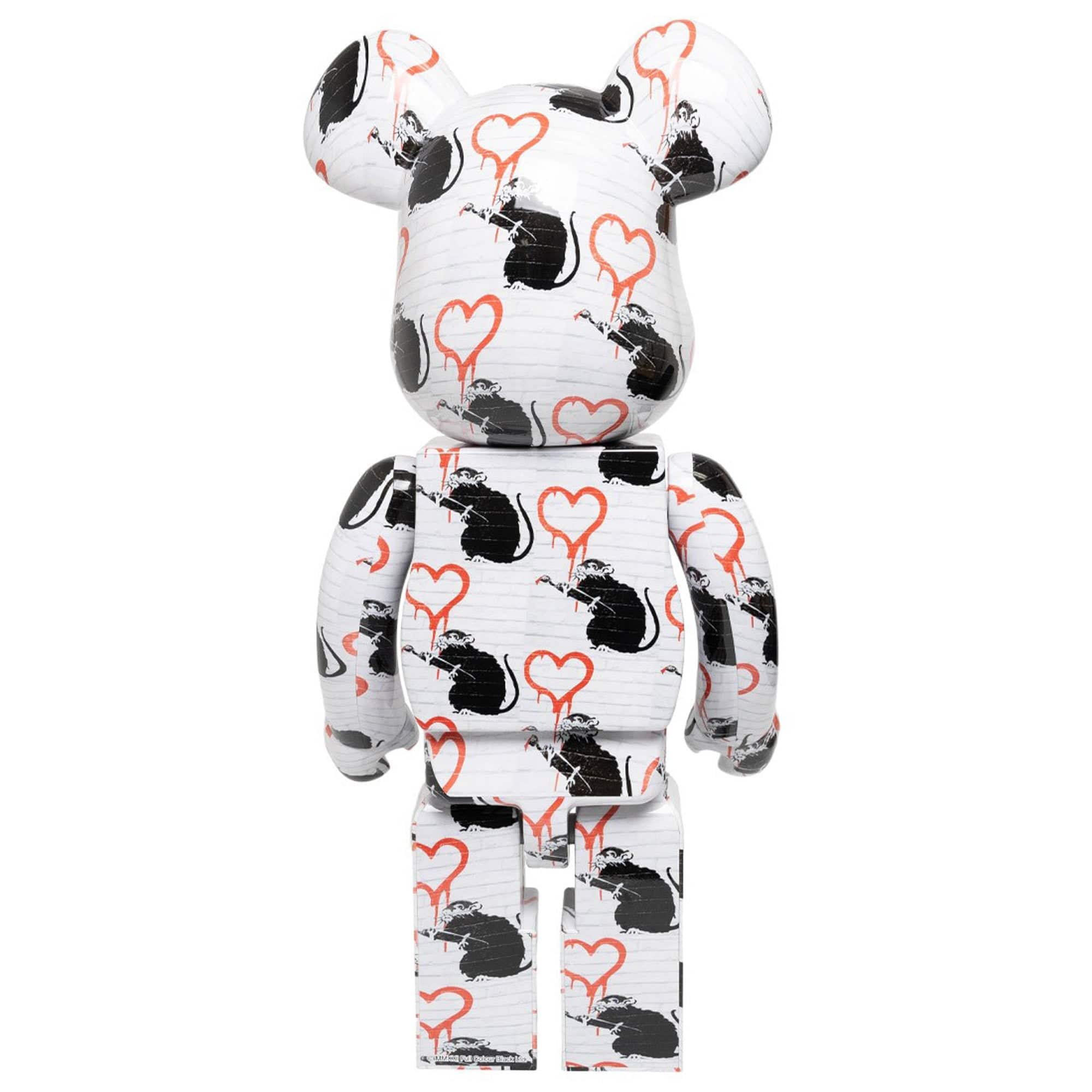 Love Rat Banksy 1000% Bearbrick by Medicom