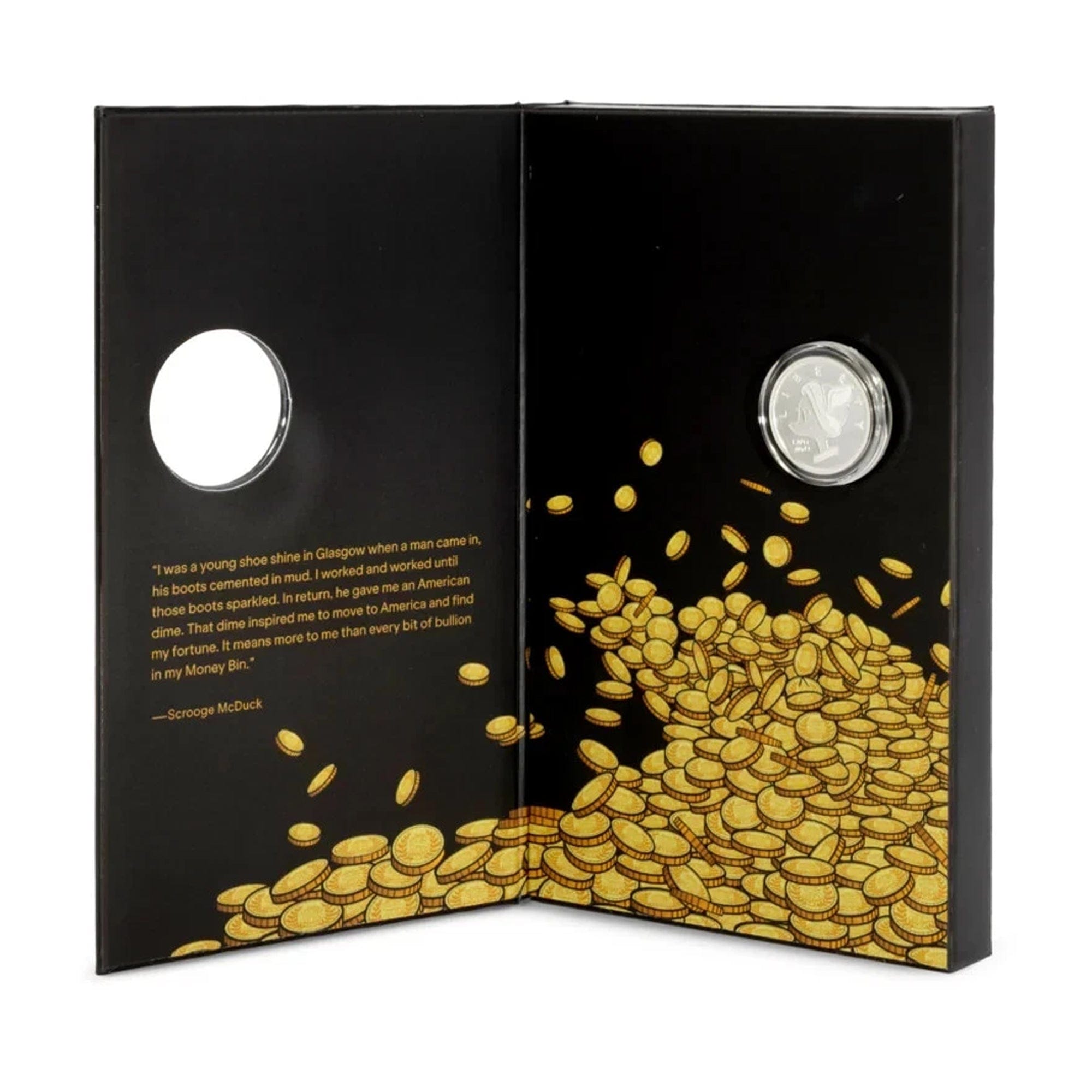 Scrooge McDuck's Lucky #1 Dime 3 grams Fine Silver Coin Disney x Agoro