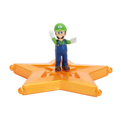 Luigi 1.5 inch Mini Star Figure Super Mario Galaxy Movie Jakks Pacific