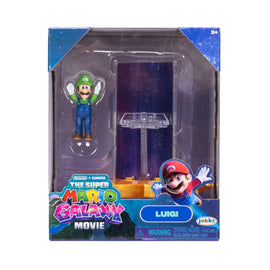 Luigi 1.5 inch Feature Figs Super Mario Galaxy Movie Jakks Pacific