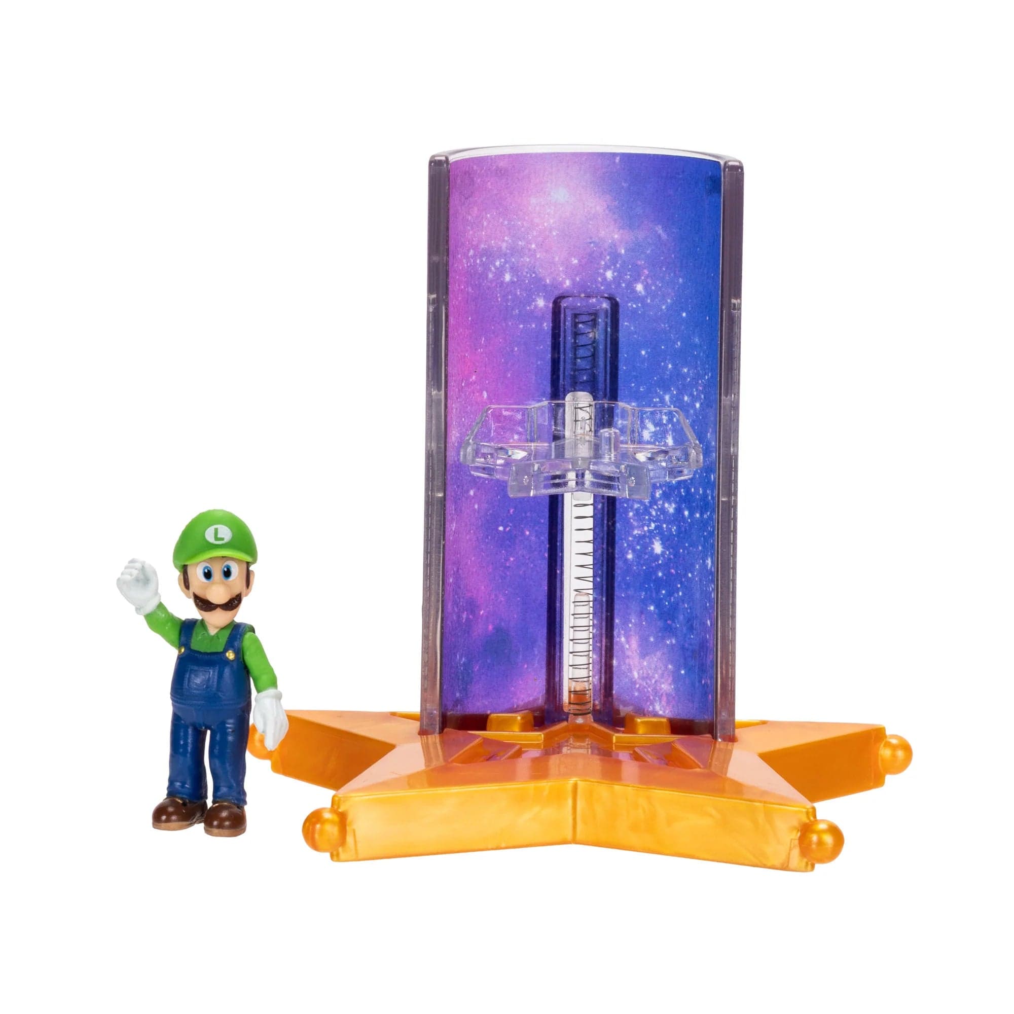 Luigi 1.5 inch Feature Figs Super Mario Galaxy Movie Jakks Pacific