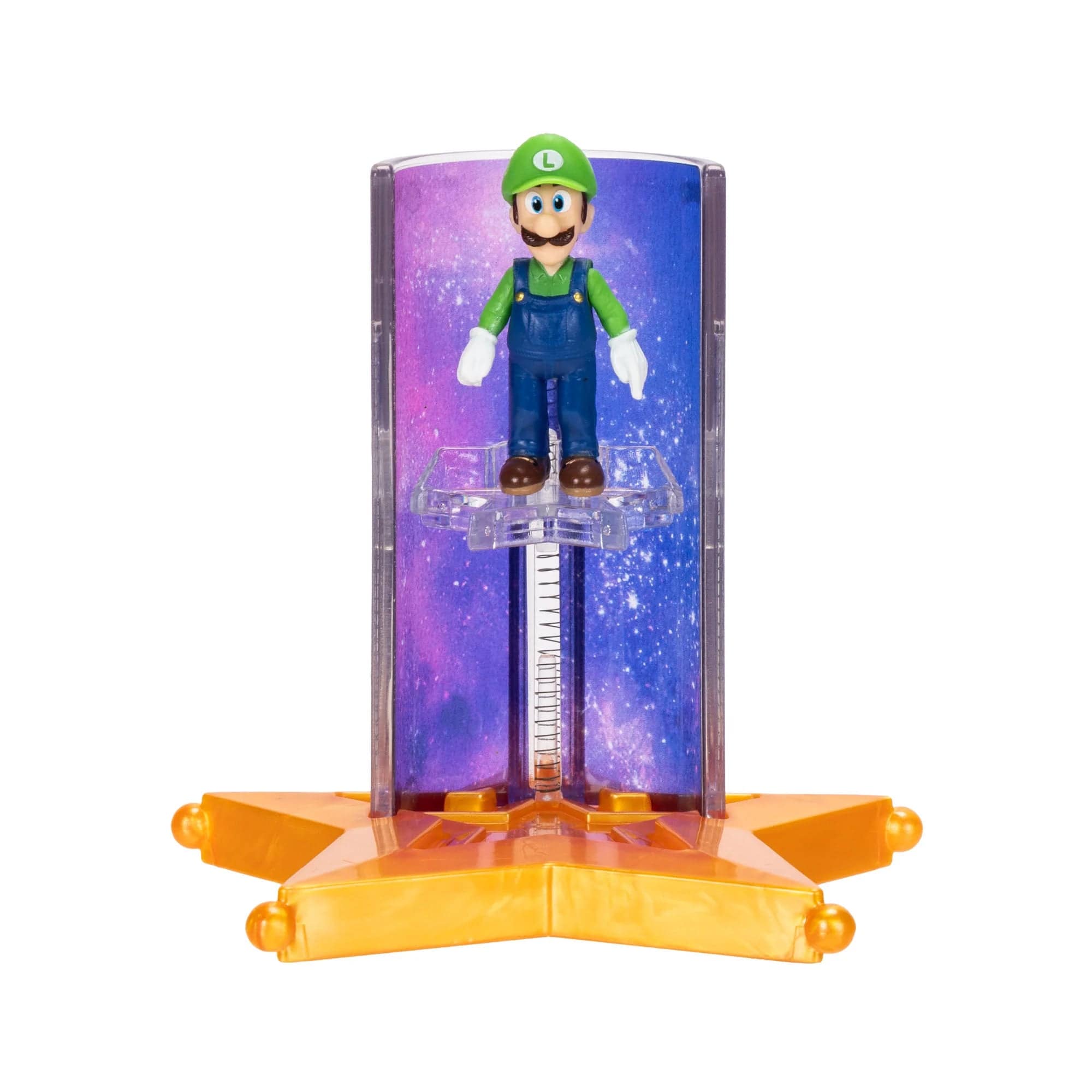 Luigi 1.5 inch Feature Figs Super Mario Galaxy Movie Jakks Pacific