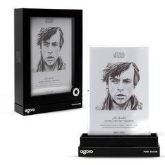 Luke Skywalker Star Wars Sketch Art 5g Silver Collectible Foil by Agoro