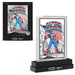 Marvel - Captain America: American Hero 5 g Silver Collectible Foil by Agoro
