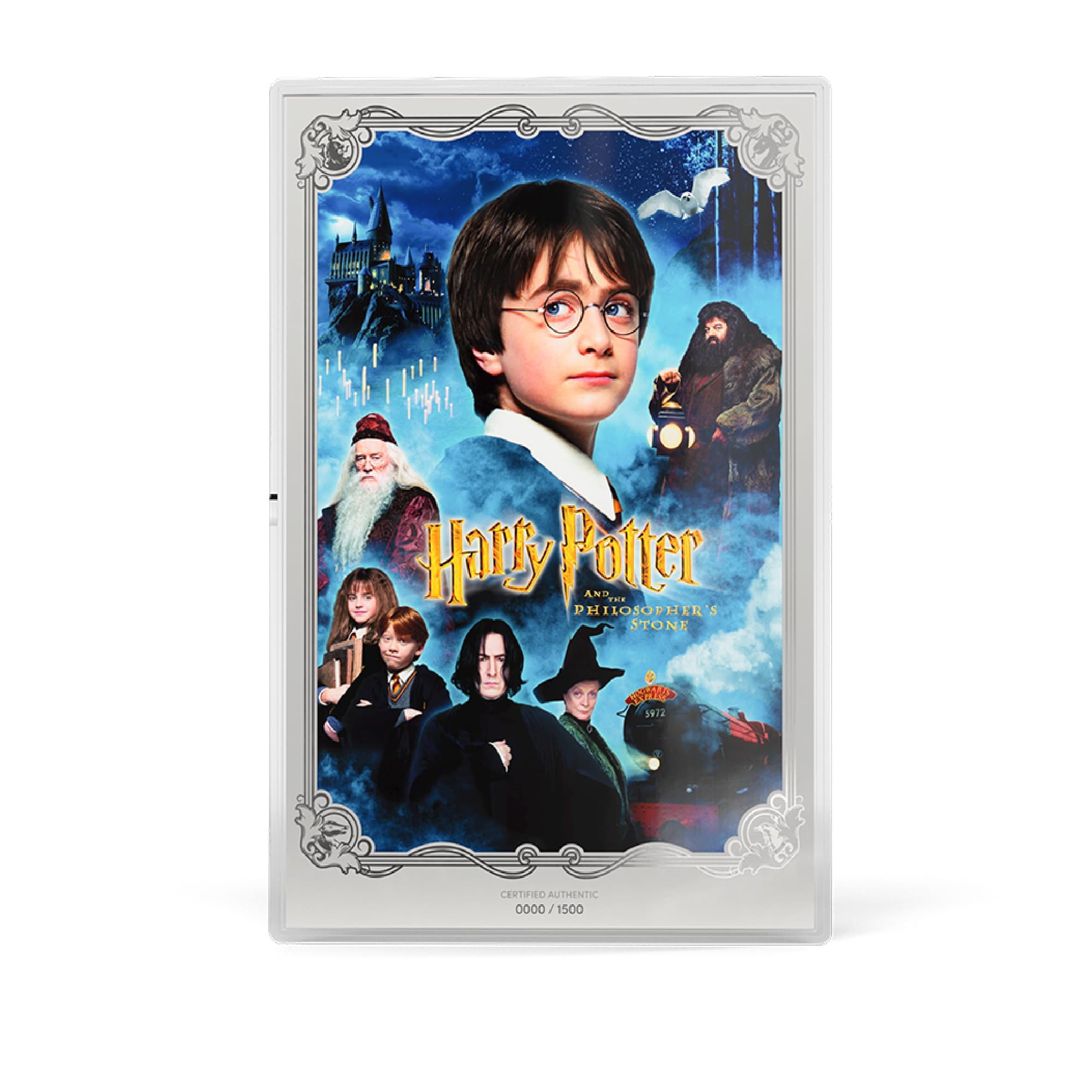 Harry Potter and the Philosopher's Stone Movie Poster Silver Collectible by Agoro