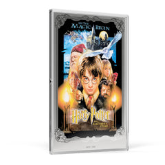 Harry Potter and the Sorcerer's Stone Movie Poster Silver Collectible by Agoro