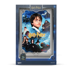 Harry Potter and the Philosopher's Stone Movie Poster Silver Collectible by Agoro