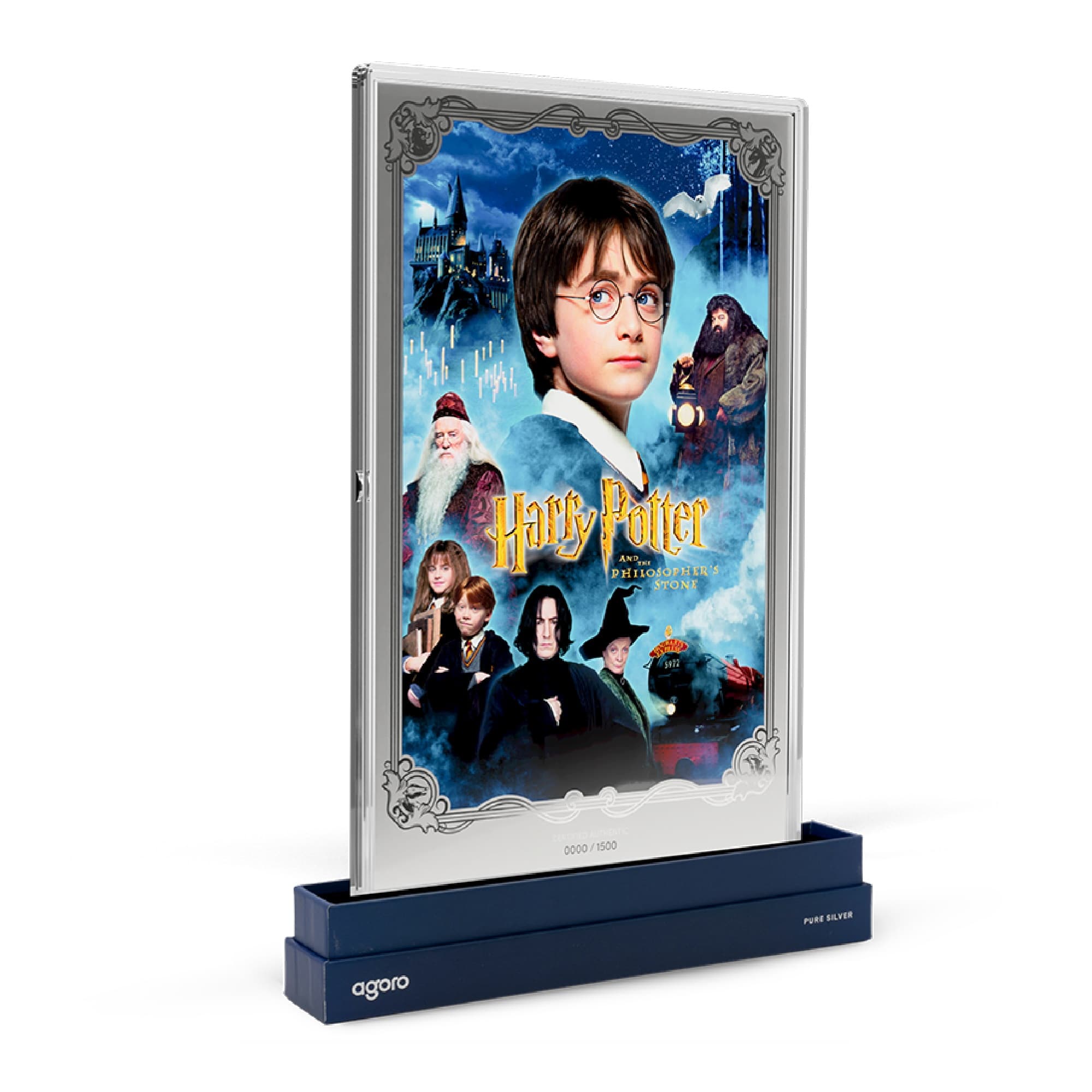 Harry Potter and the Philosopher's Stone Movie Poster Silver Collectible by Agoro