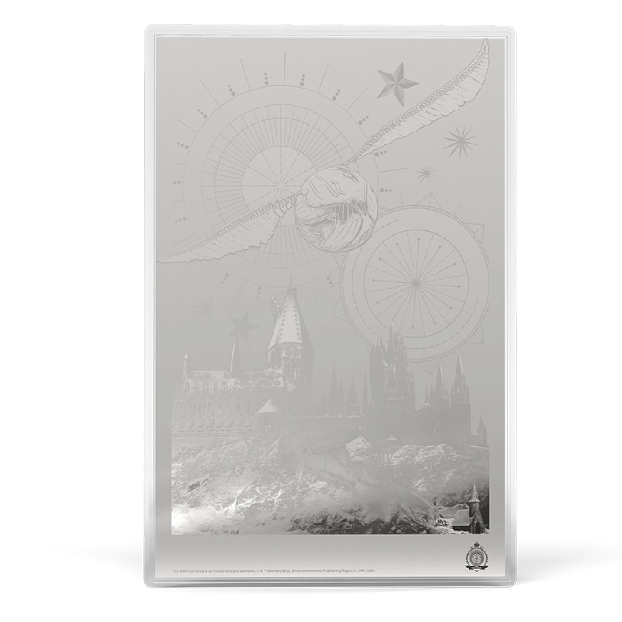 Harry Potter and the Philosopher's Stone Movie Poster Silver Collectible by Agoro