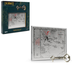 THE HOBBIT - Thorin's Map and Key 3/4 oz Silver Coin + 5 g Silver Foil Set by Agoro