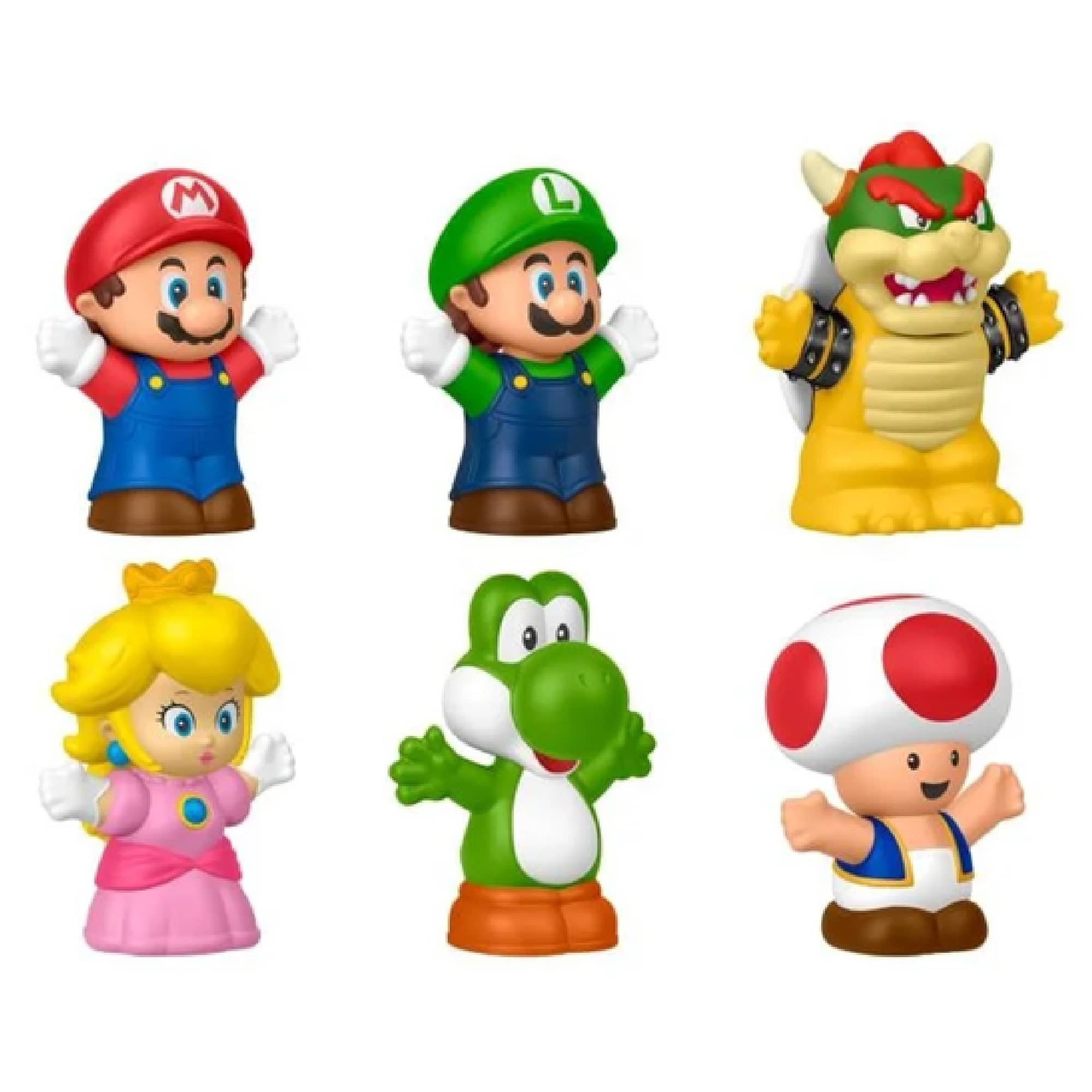 Super Mario Collector Figure Set 6-Pack Little People Fisher-Price