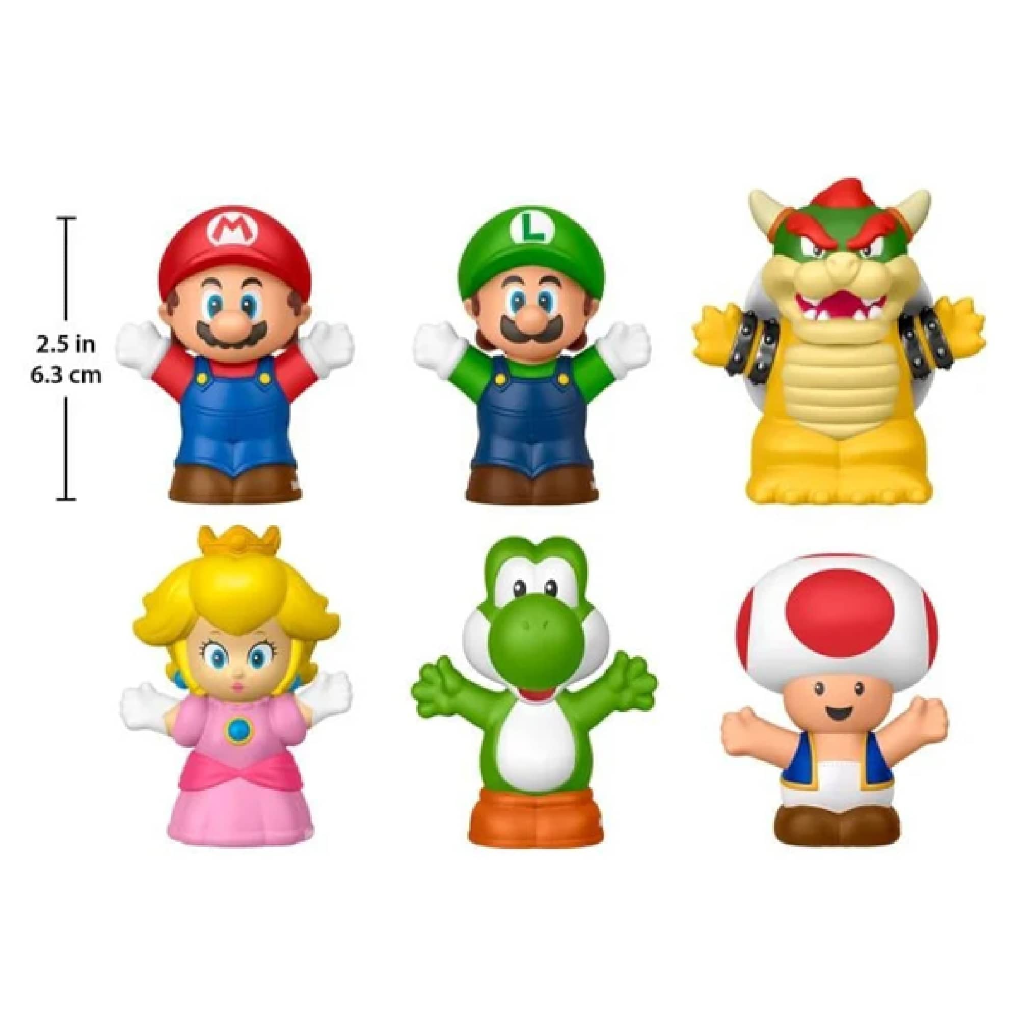 Super Mario Collector Figure Set 6-Pack Little People Fisher-Price