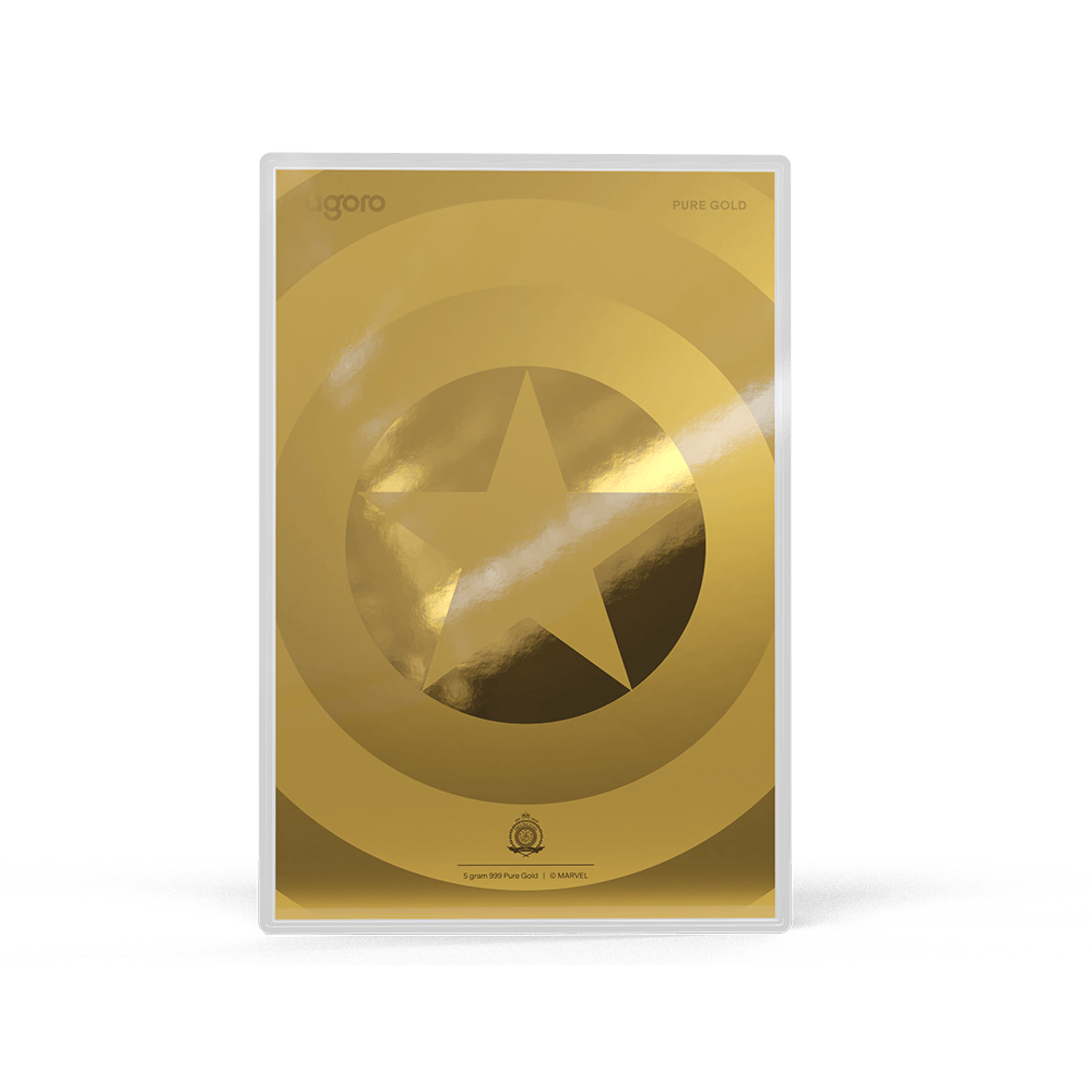 Marvel - Captain America: American Hero 5 g Silver Collectible Foil by Agoro