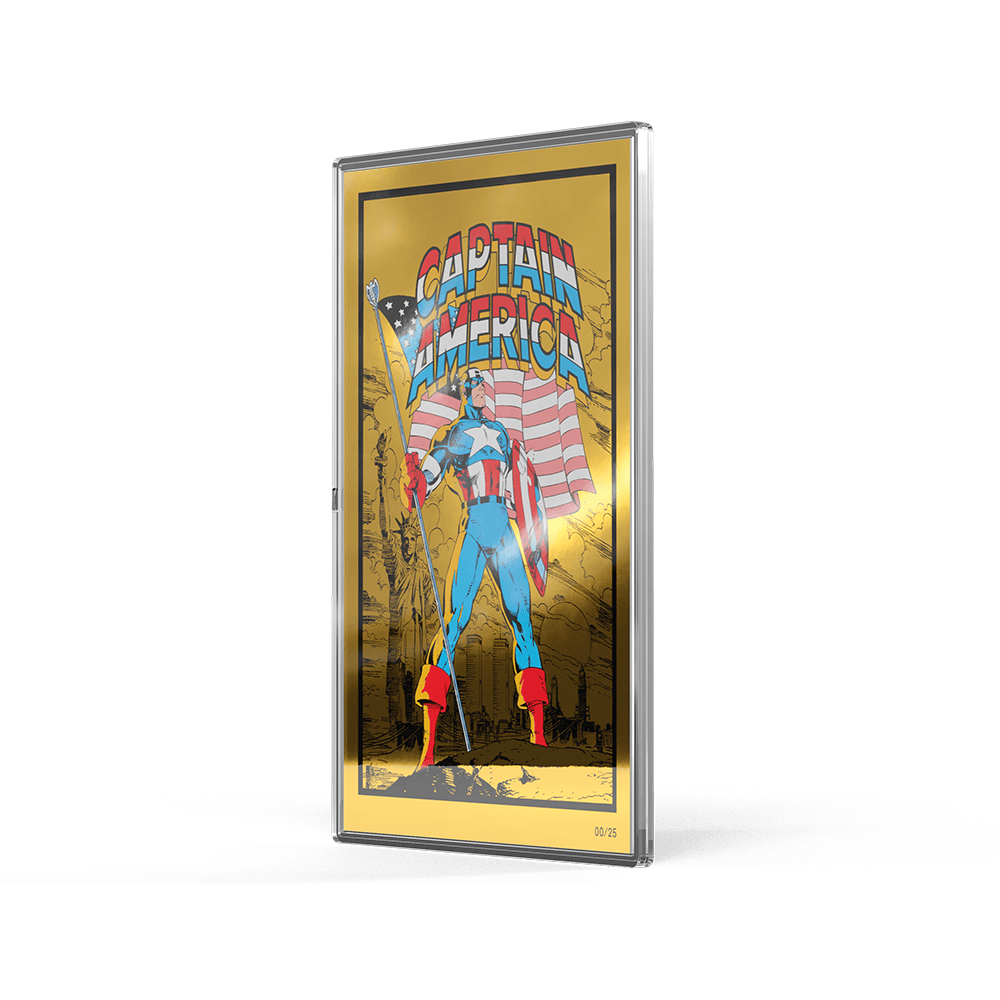 Marvel - Captain America: American Hero 5 g Silver Collectible Foil by Agoro