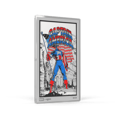 Marvel - Captain America: American Hero 5 g Silver Collectible Foil by Agoro