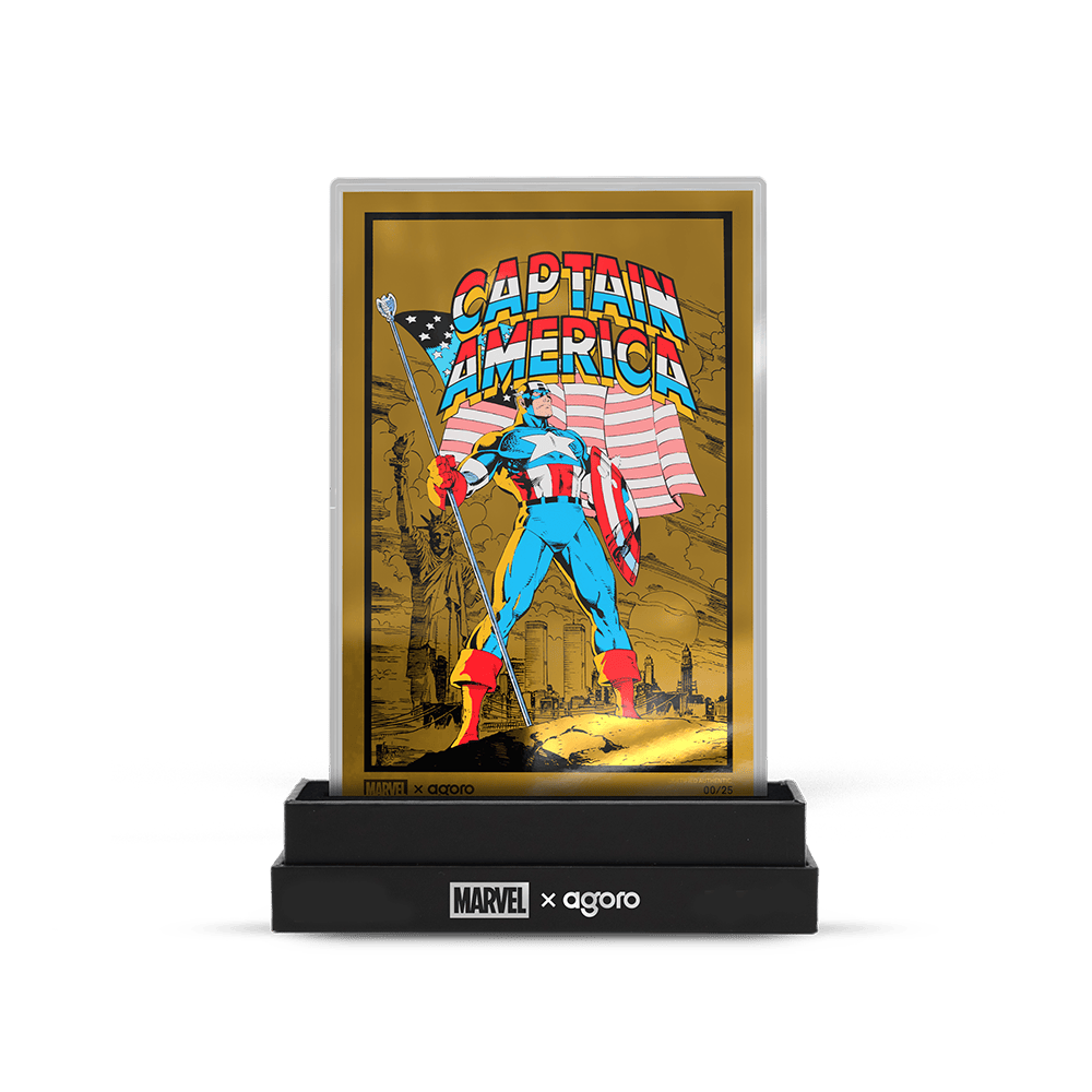 Marvel - Captain America: American Hero 5 g Silver Collectible Foil by Agoro