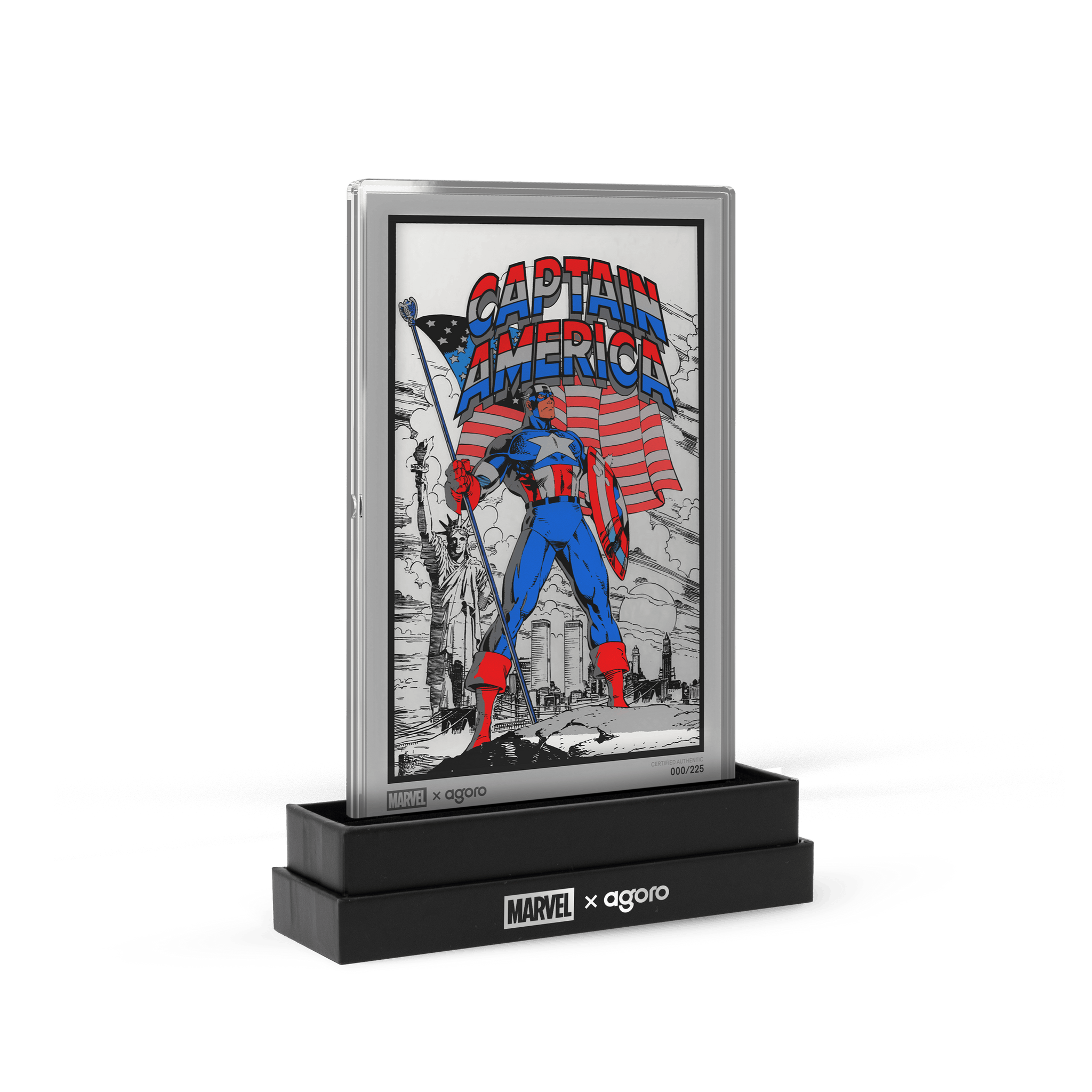 Marvel - Captain America: American Hero 5 g Silver Collectible Foil by Agoro
