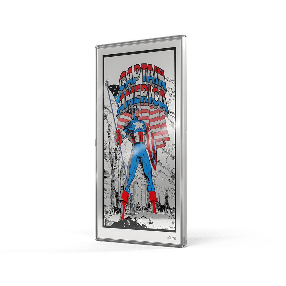 Marvel - Captain America: American Hero 5 g Silver Collectible Foil by Agoro