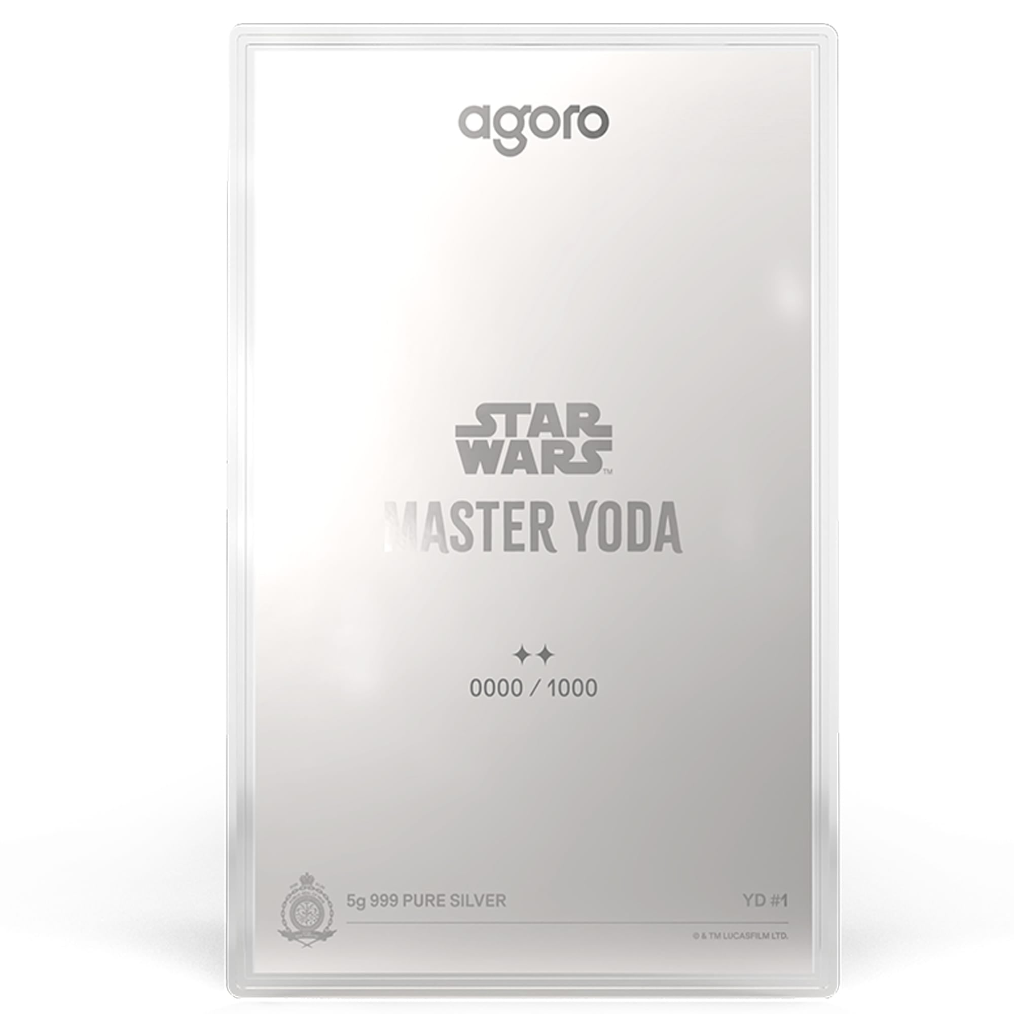 Master Yoda Star Wars Blind Box Silver Collectible by Agoro