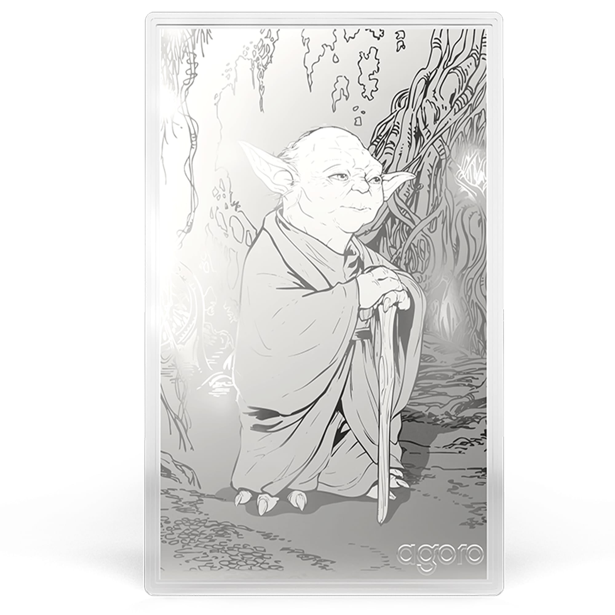 Master Yoda Star Wars Blind Box Silver Collectible by Agoro