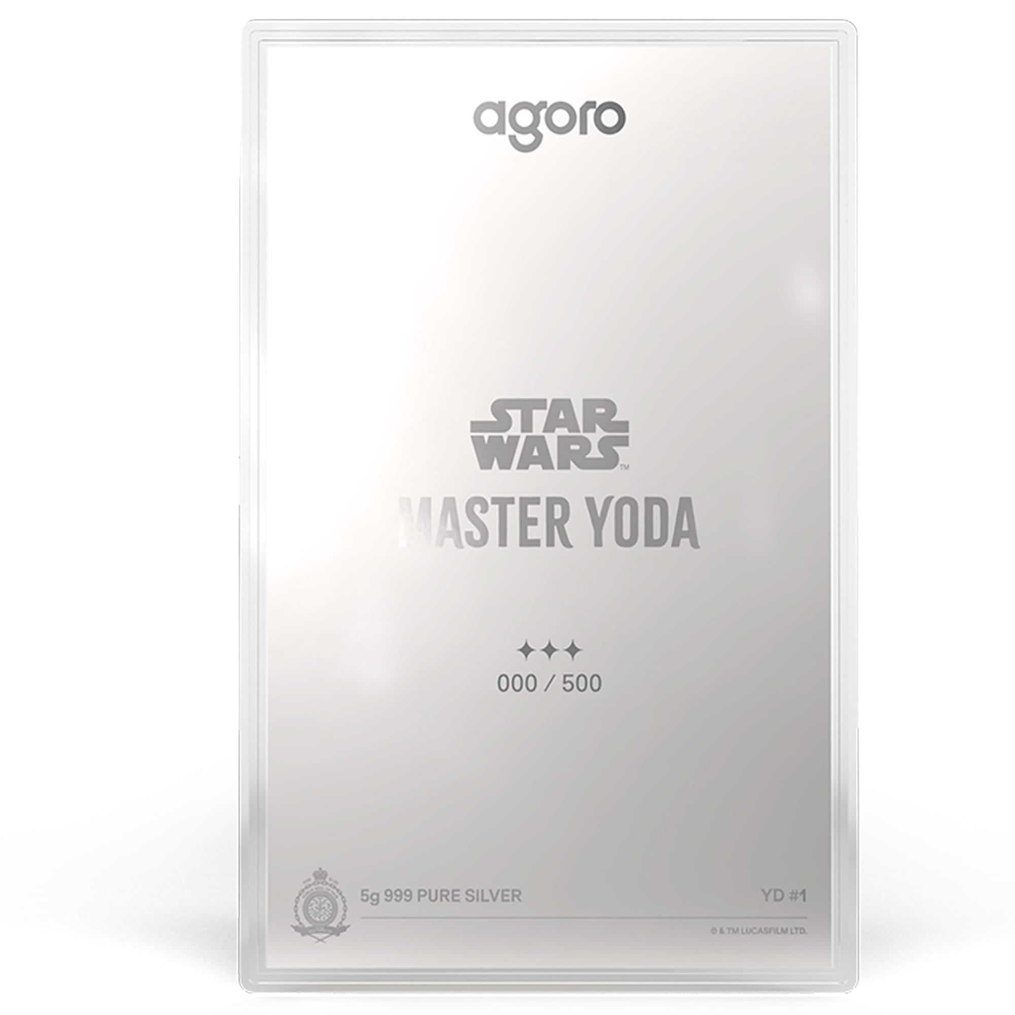 Master Yoda Star Wars Blind Box Silver Collectible by Agoro
