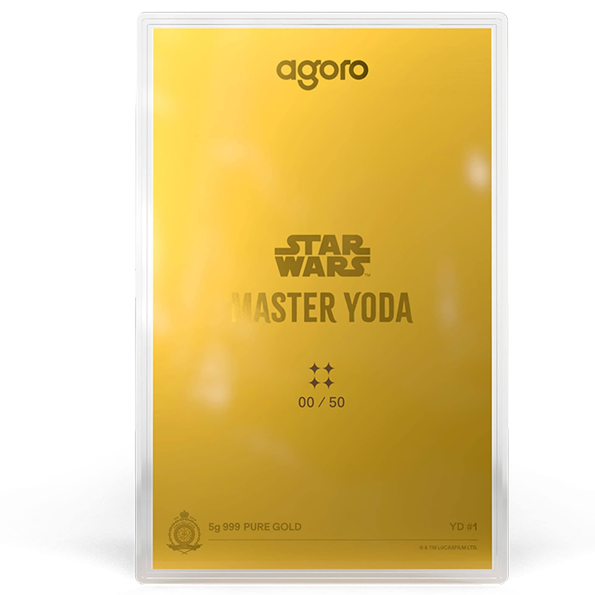 Master Yoda Star Wars Blind Box Silver Collectible by Agoro