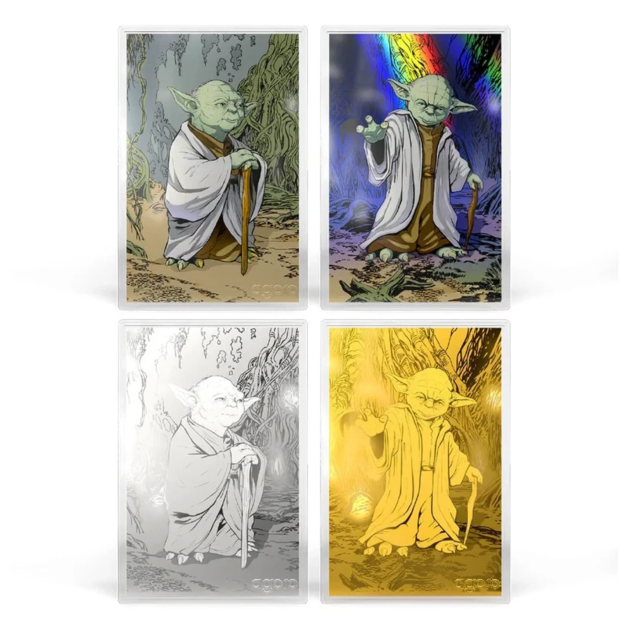 Master Yoda Star Wars Blind Box Silver Collectible by Agoro