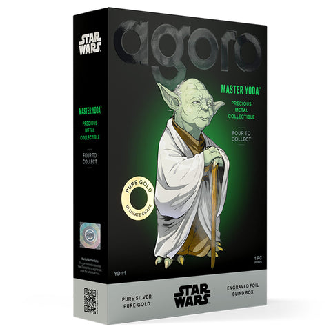 Master Yoda Star Wars Blind Box Silver Collectible by Agoro