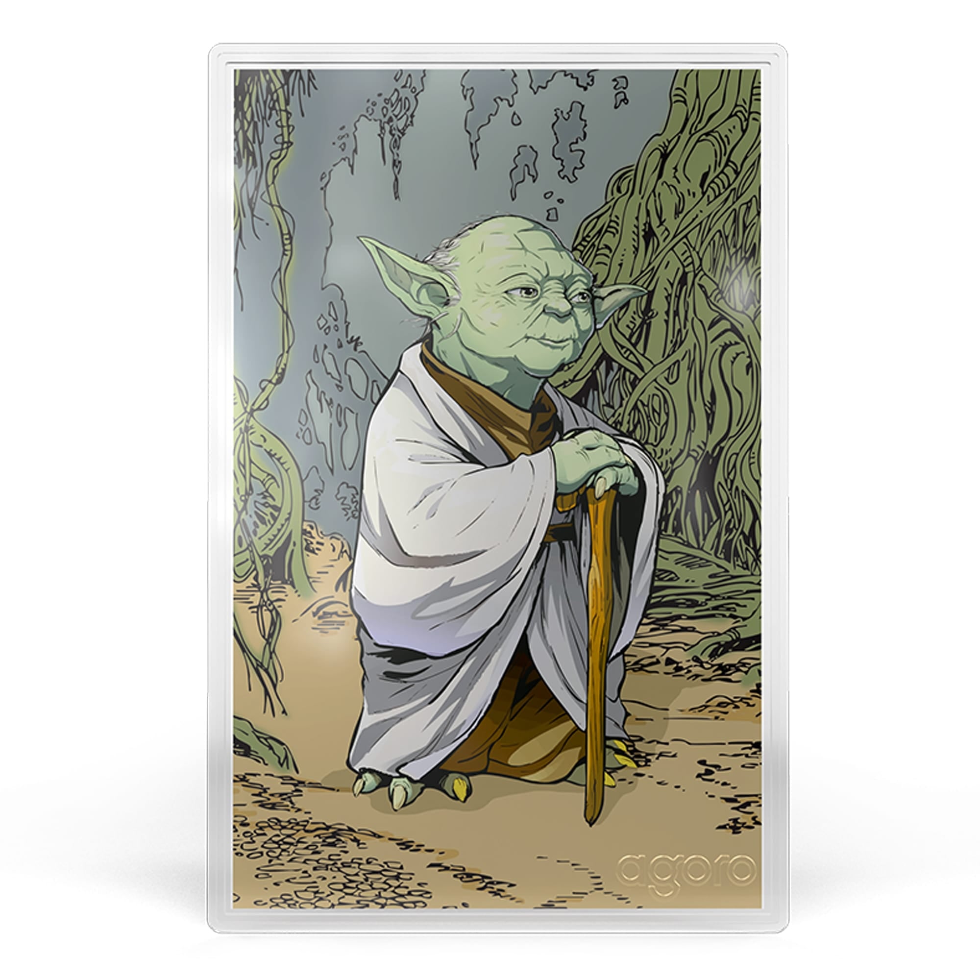 Master Yoda Star Wars Blind Box Silver Collectible by Agoro