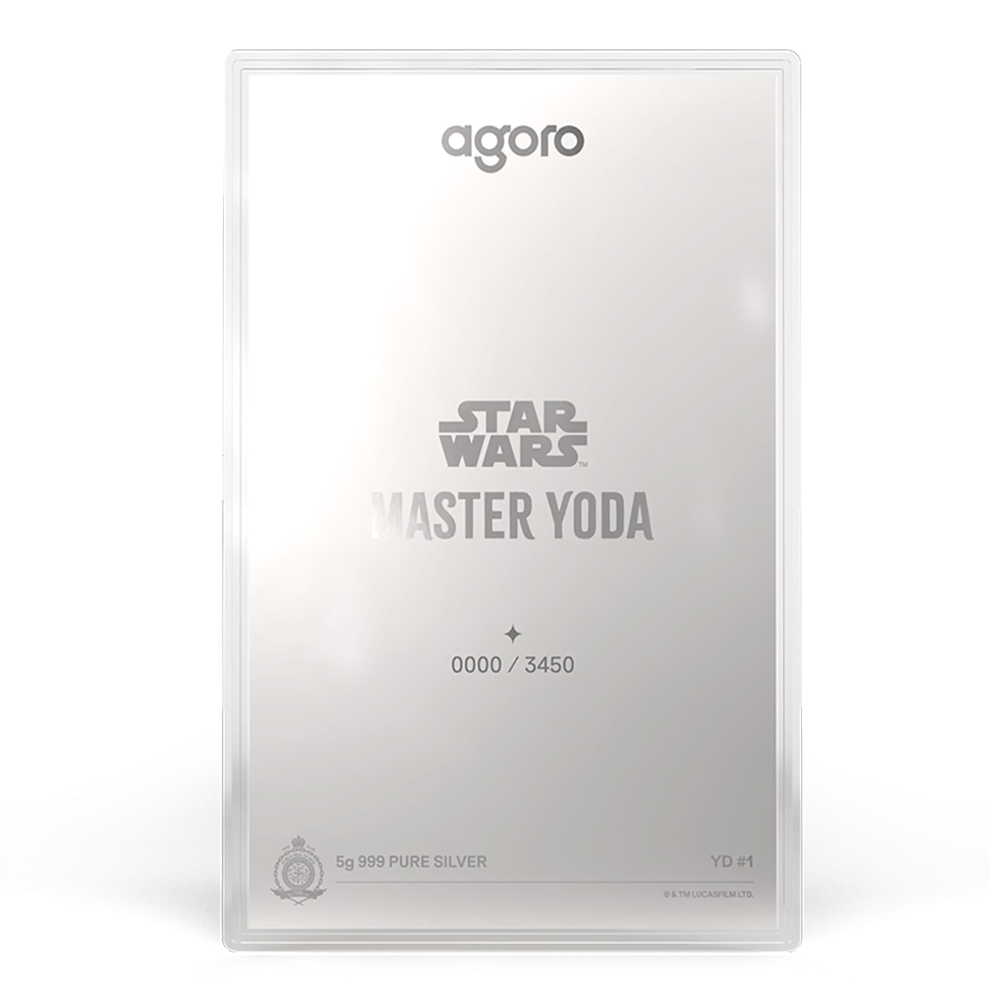 Master Yoda Star Wars Blind Box Silver Collectible by Agoro