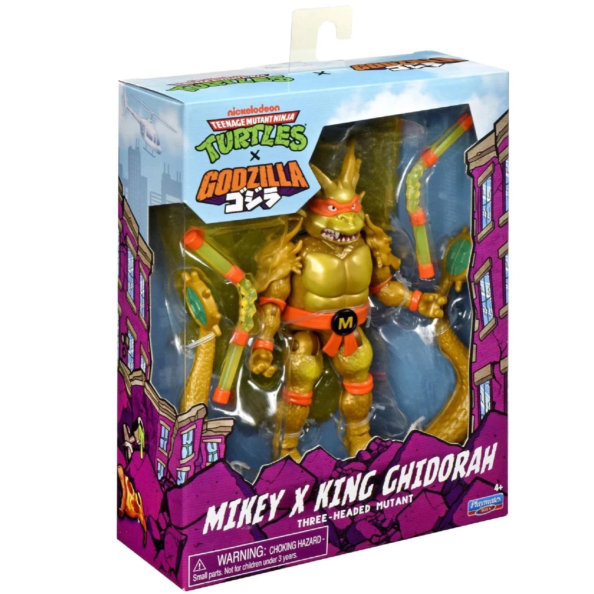 Mikey King Ghidorah - TMNT x Godzilla Action Figure with Accessories by Playmates Toys