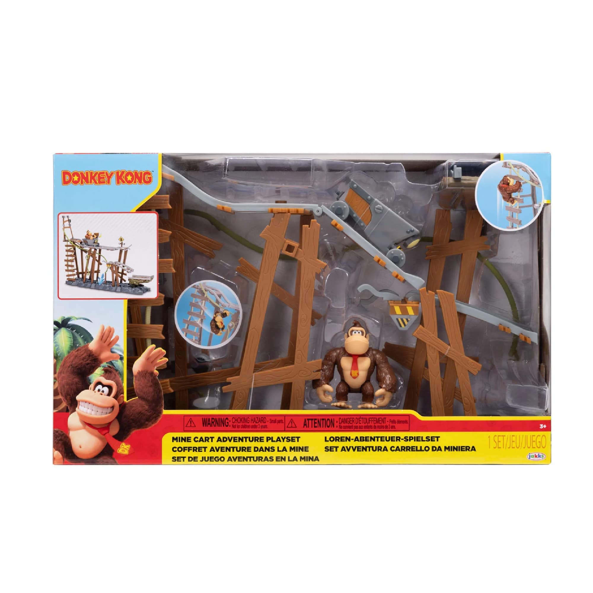 Donkey Kong Mine Cart Adventure 2.5-Inch Playset by JAKKS Pacific
