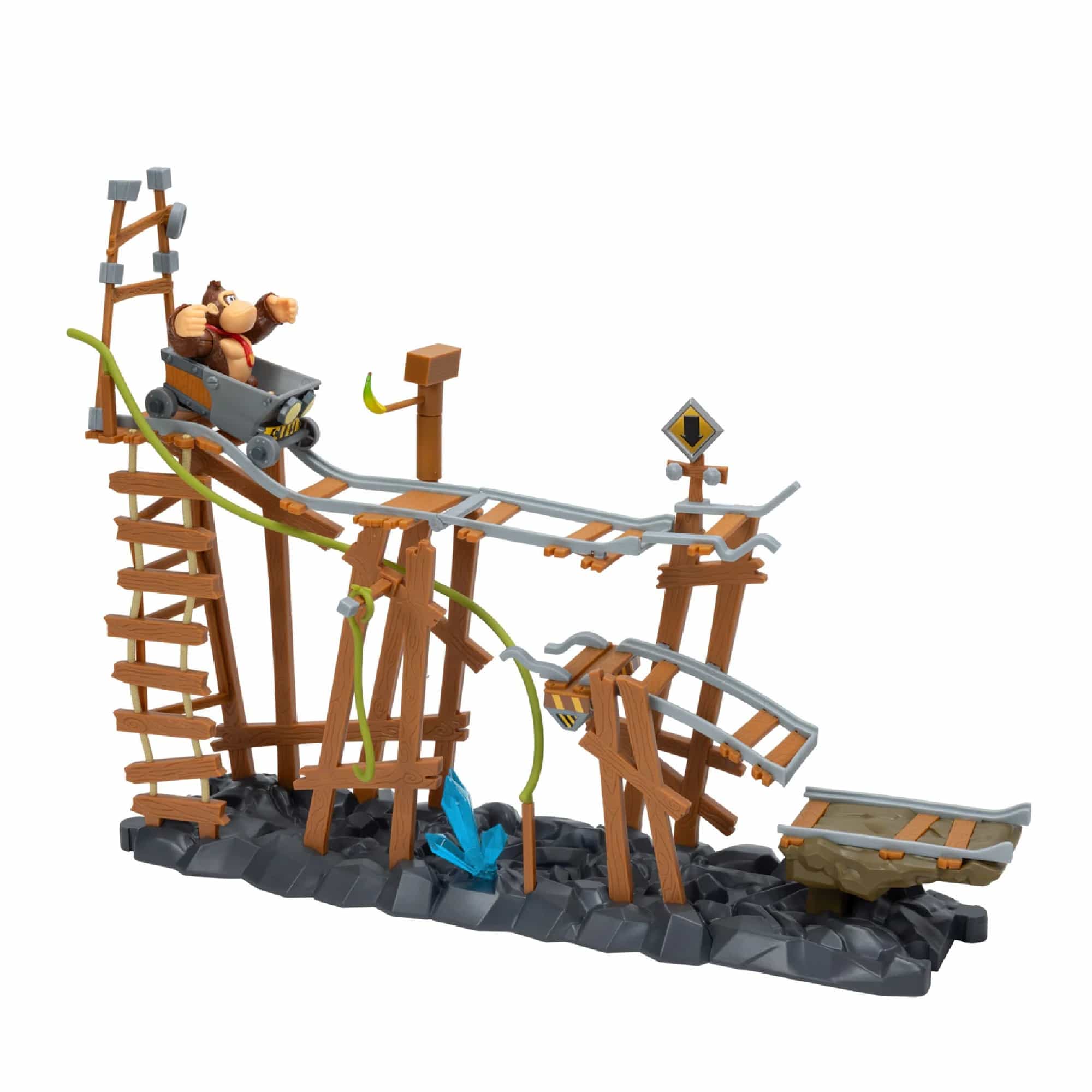 Donkey Kong Mine Cart Adventure 2.5-Inch Playset by JAKKS Pacific